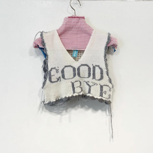 goodbye angel knit vest / White / エンジェルニットベスト
