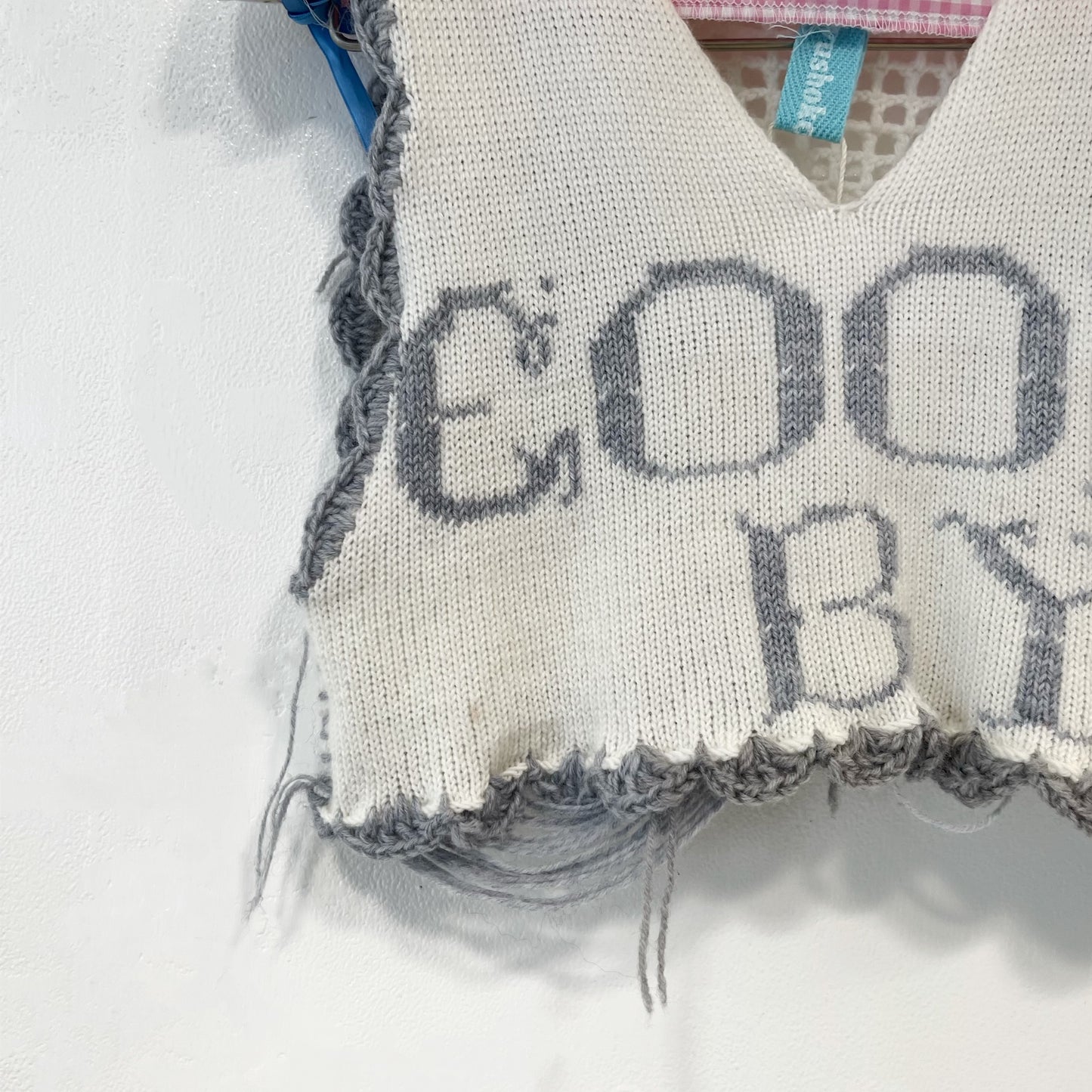 goodbye angel knit vest / White / エンジェルニットベスト