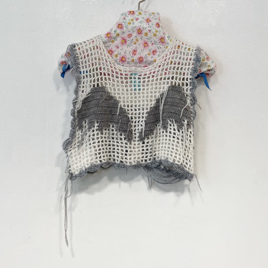 goodbye angel knit vest / White / エンジェルニットベスト
