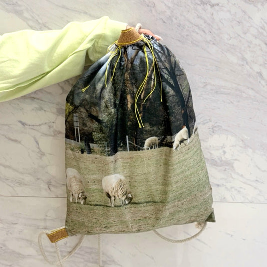 【SHEEP別注】print knapsack / SHEEP / タフタプリントナップサック
