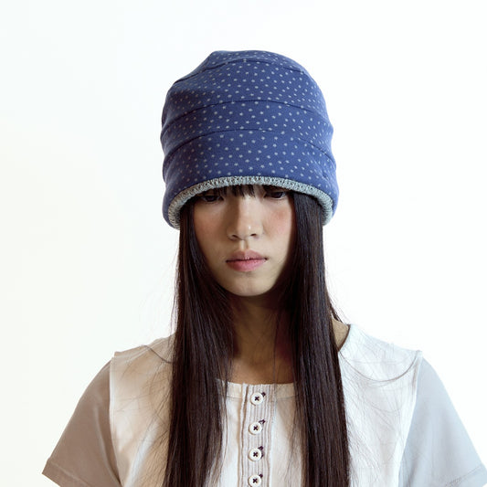 ROUGH STAR REVERSIBLE BEANIE / GREY / リバーシブルビーニー