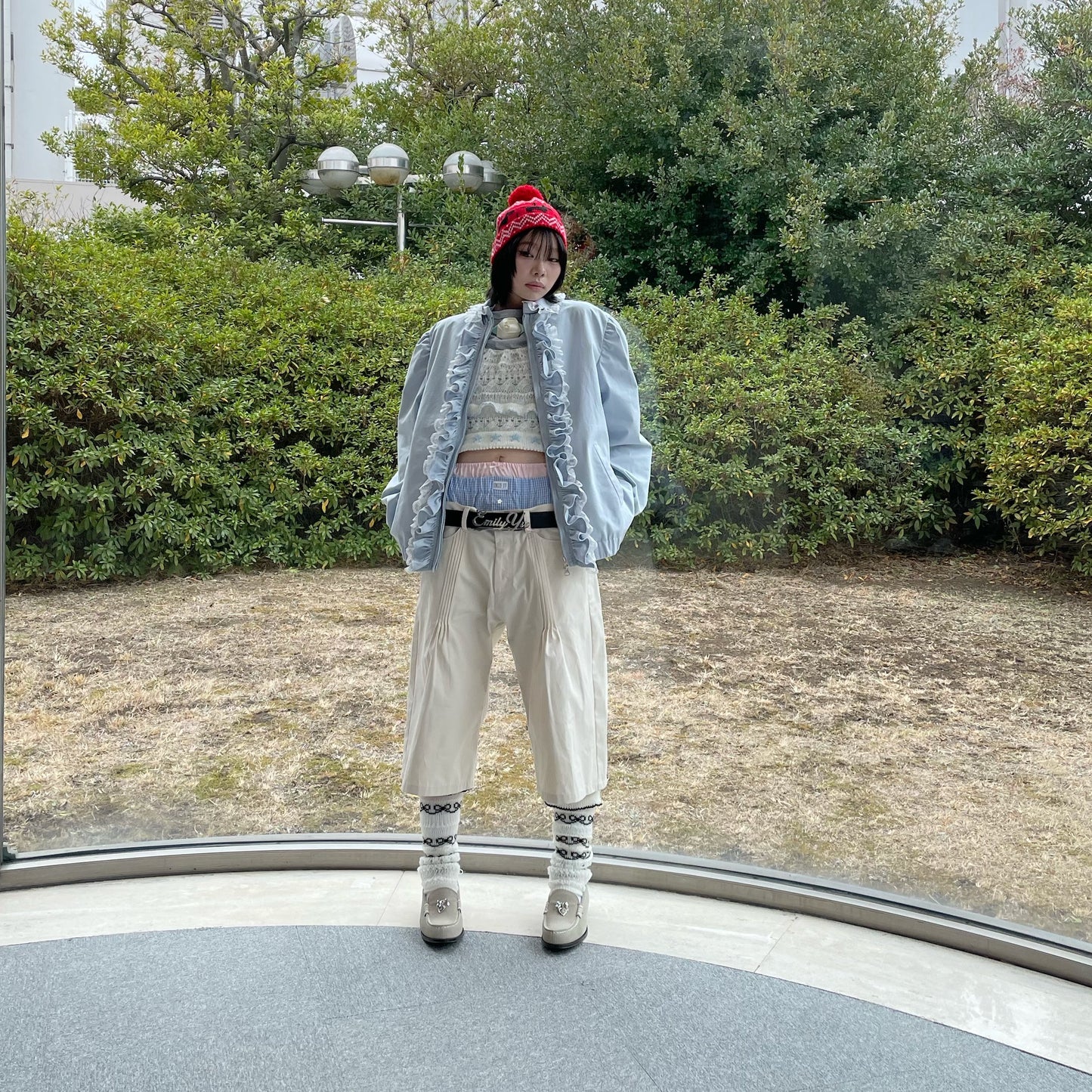 Frill jacket / Blue / フリルジャケット