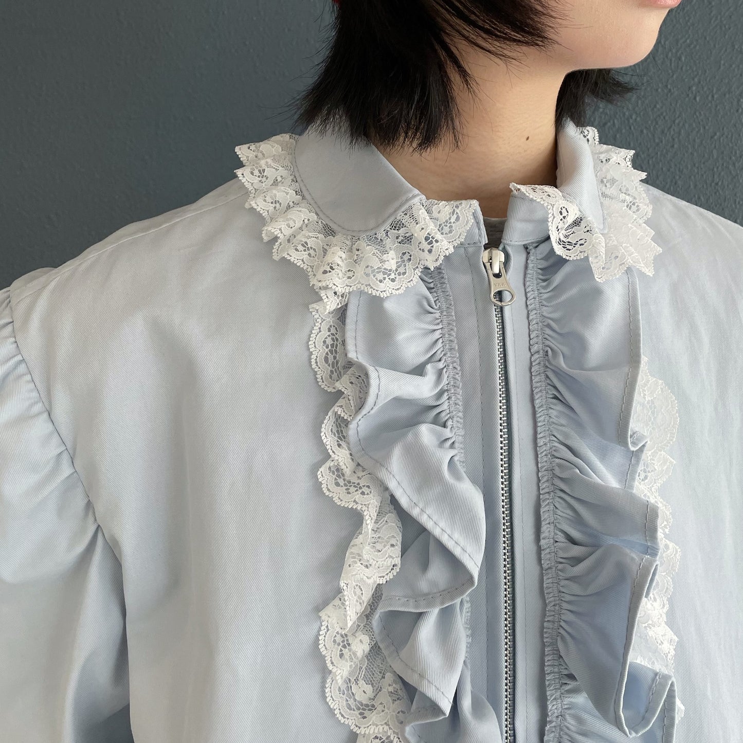 Frill jacket / Blue / フリルジャケット