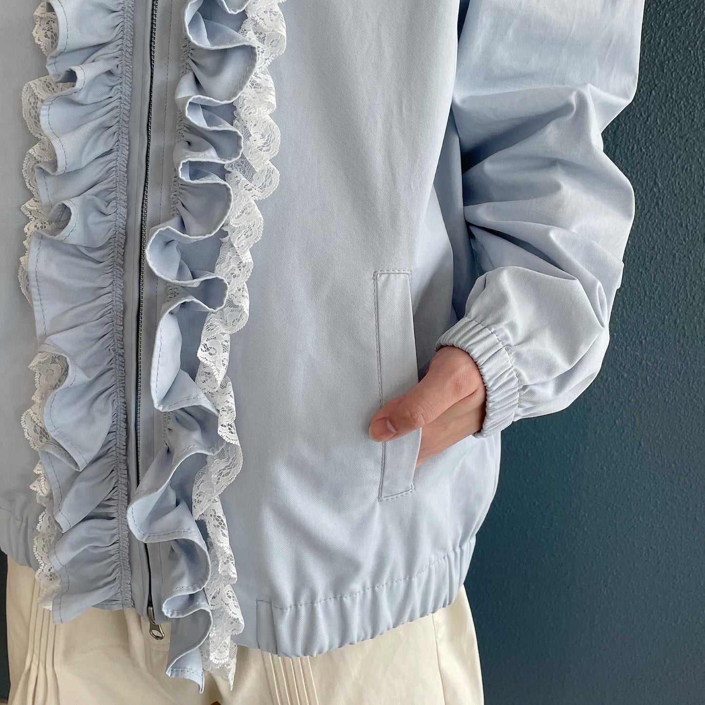 Frill jacket / Blue / フリルジャケット