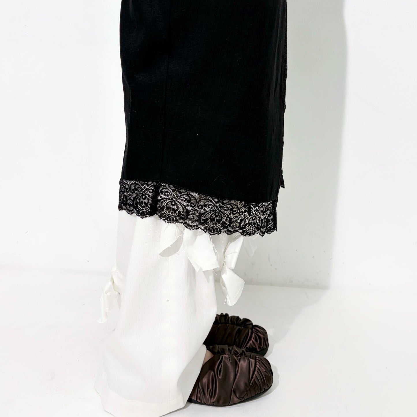 Cotton wrap skirt / Black / ラップスカート
