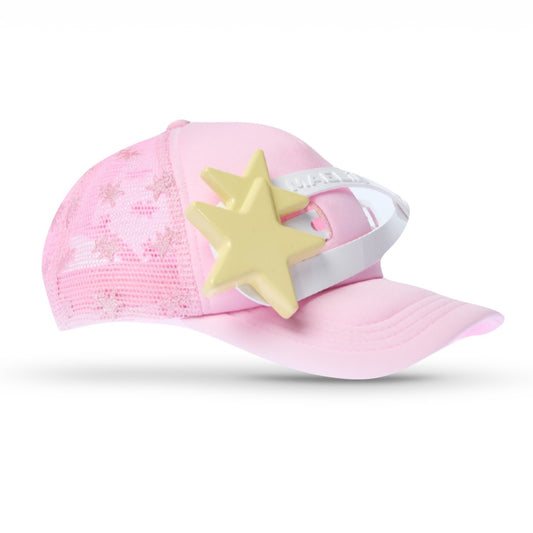 Star Medium Hair Clip Trucker Cap / Pink / スタークリップキャップ