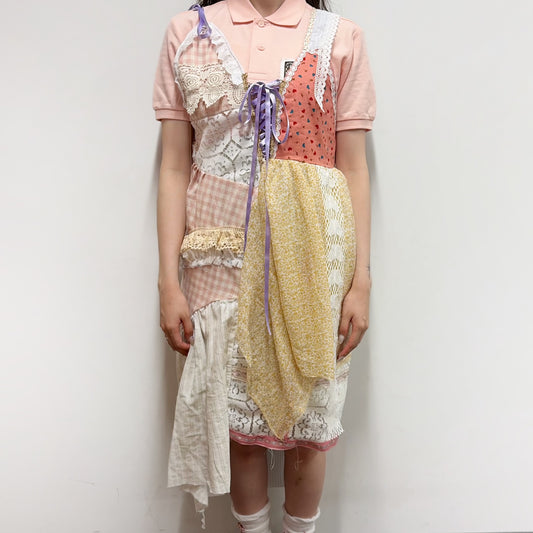 Free hand dress / multi / フリーハンドドレス