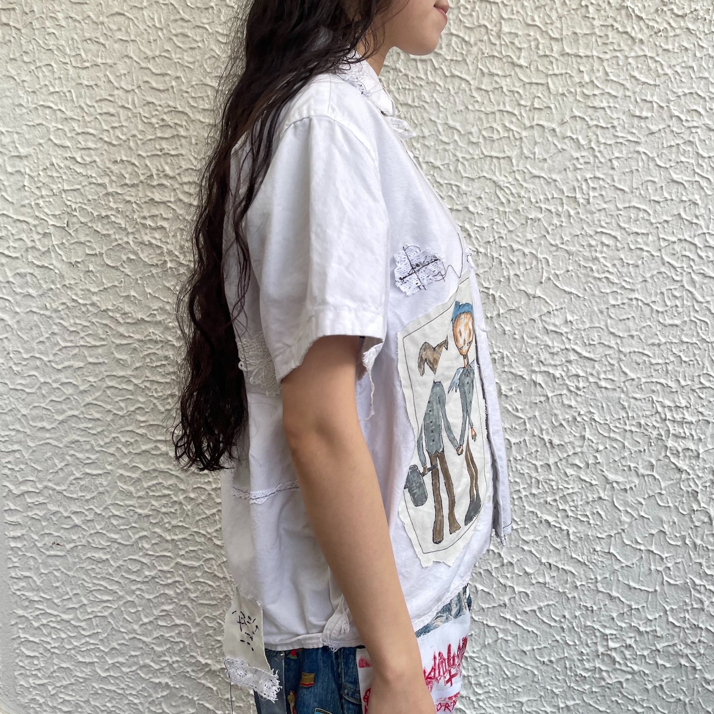 trust teji x TONII MONDO collabolation★Bond shirts / White / ボンドシャツ