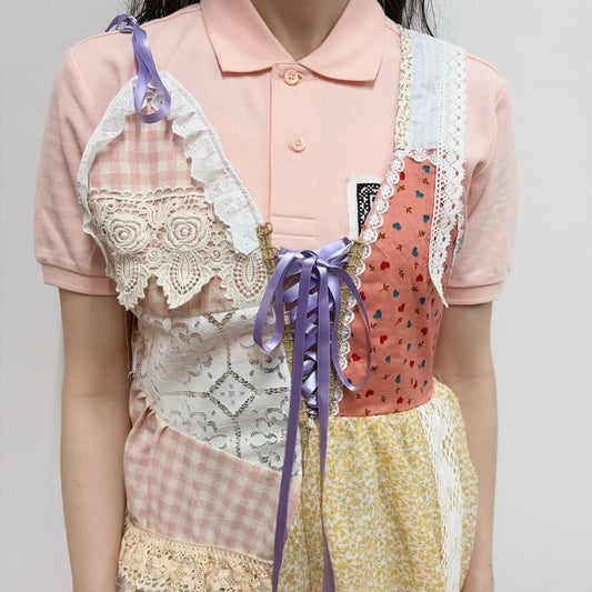 Free hand dress / multi / フリーハンドドレス