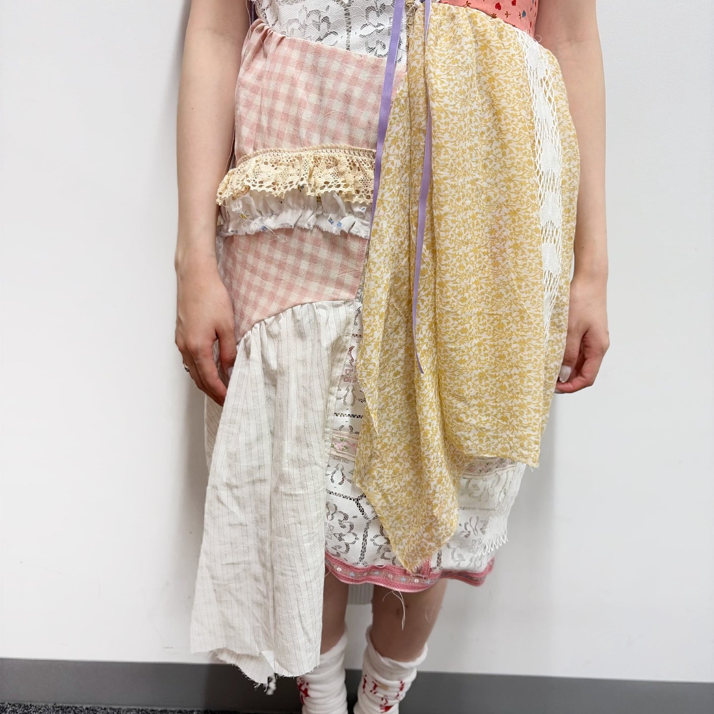 Free hand dress / multi / フリーハンドドレス