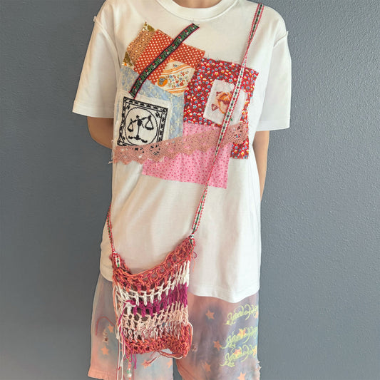 Knit mini bag B / ニットミニバッグ