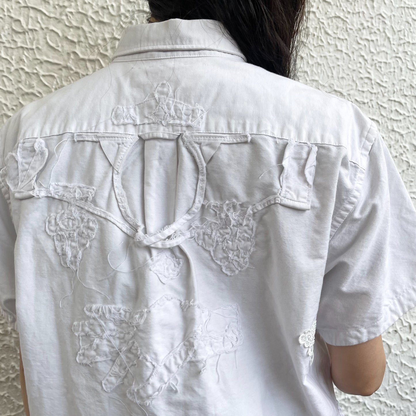 trust teji x TONII MONDO collabolation★Bond shirts / White / ボンドシャツ