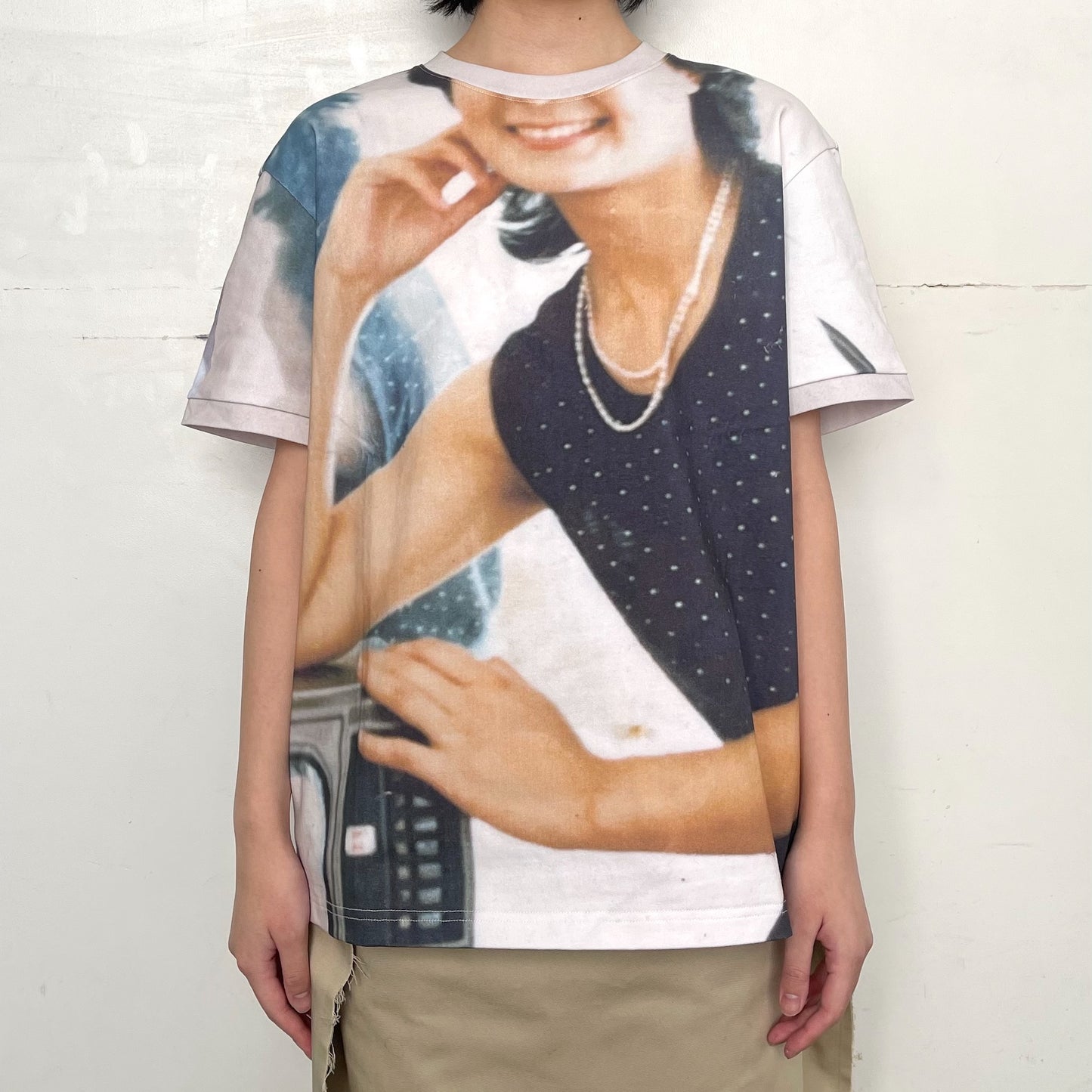 Mom's smile Tee / print / プリントTシャツ