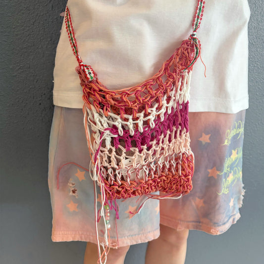 Knit mini bag B / ニットミニバッグ