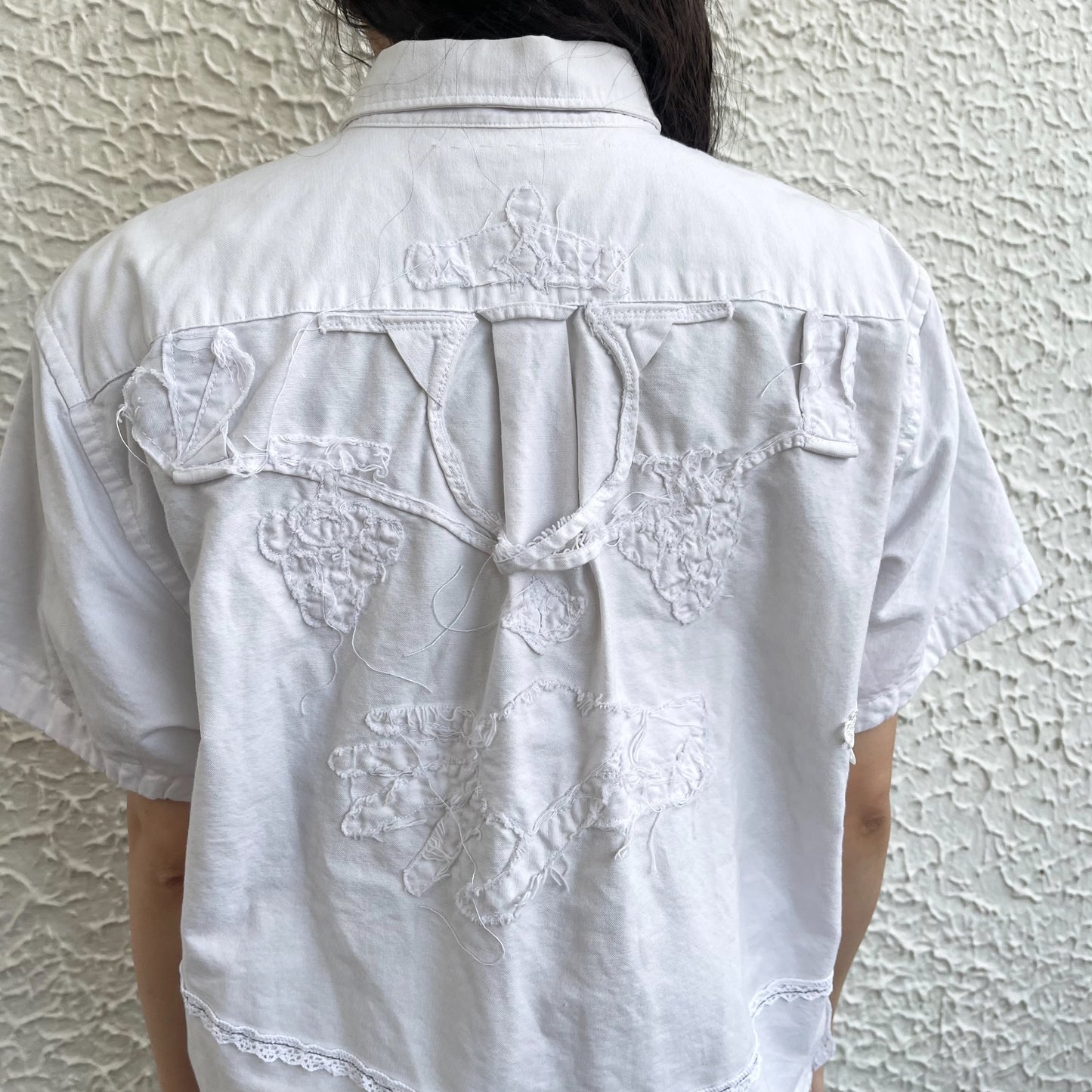 trust teji x TONII MONDO collabolation★Bond shirts / White / ボンドシャツ