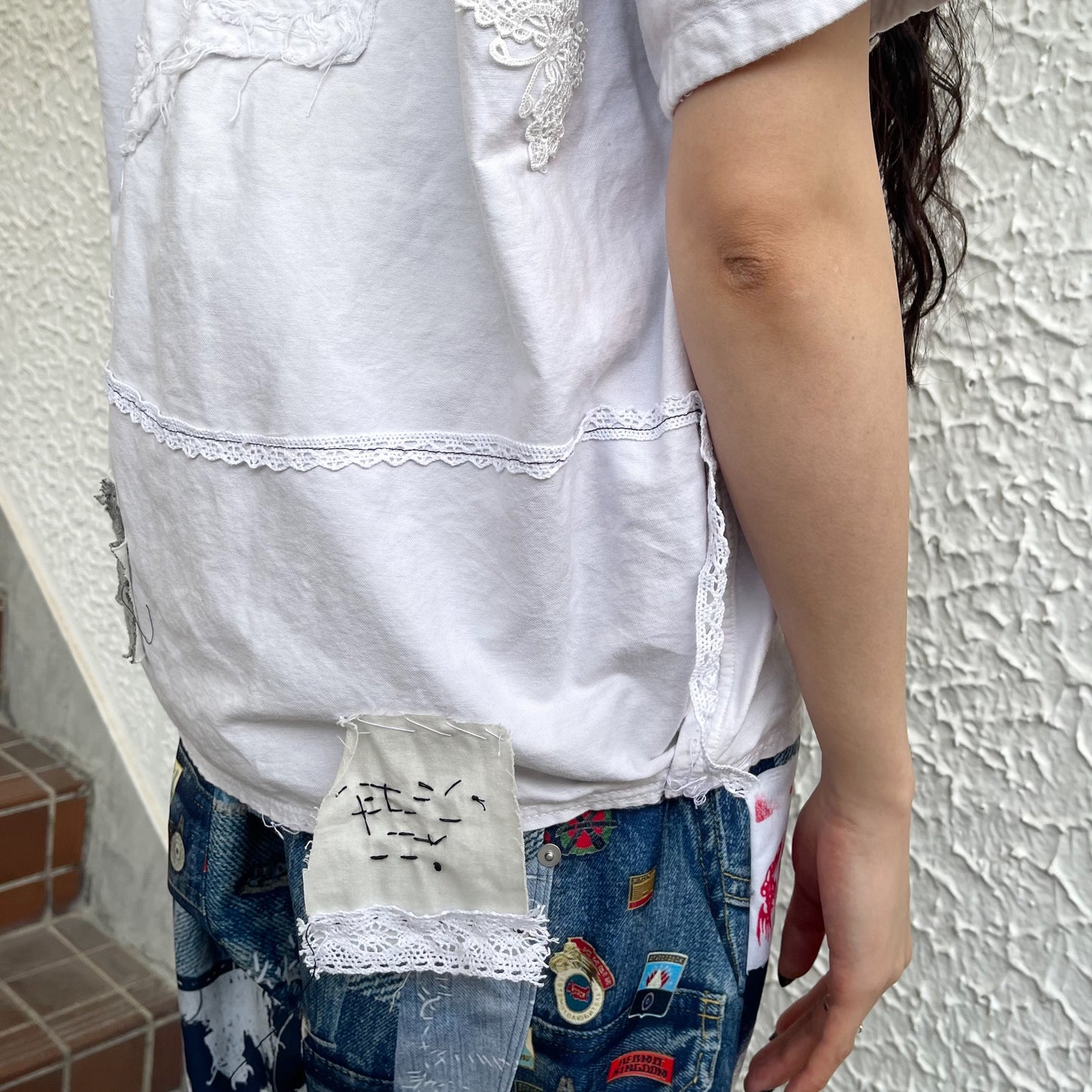 trust teji x TONII MONDO collabolation★Bond shirts / White / ボンドシャツ