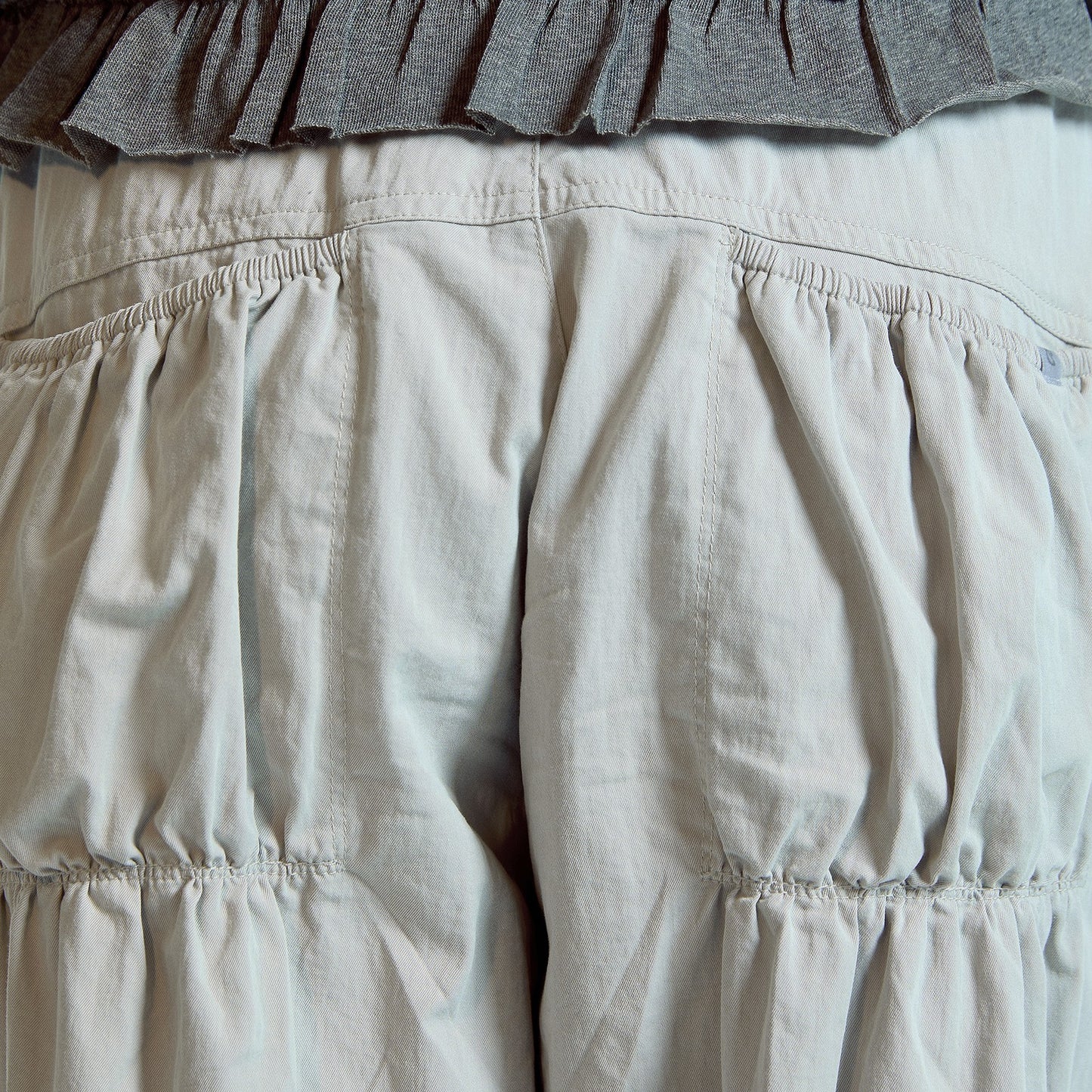 SHIRRING TOBI PANTS / ASH PINK / シャーリングパンツ