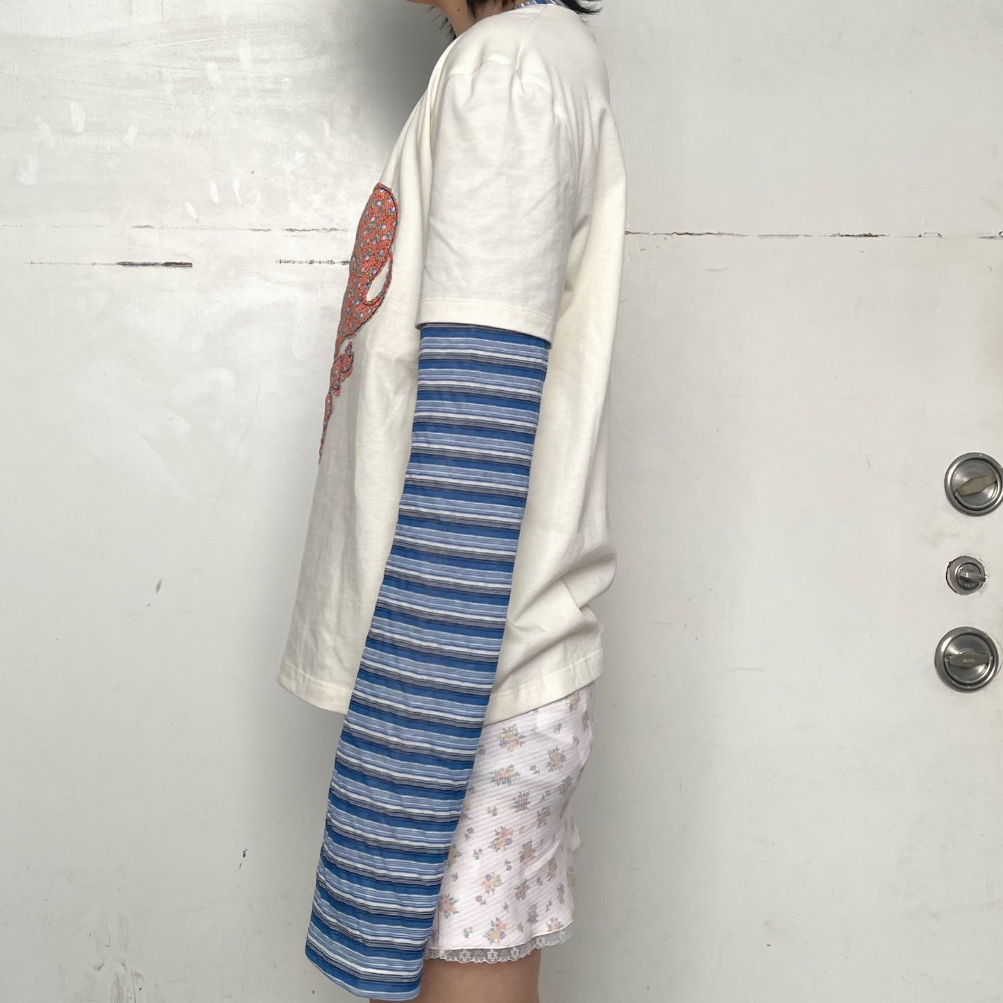 Cuore Double T-shirt / Cream / ハートダブルTシャツ