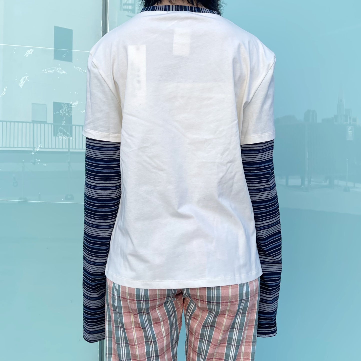 Cuore Double T-shirt / Cream / ハートダブルTシャツ