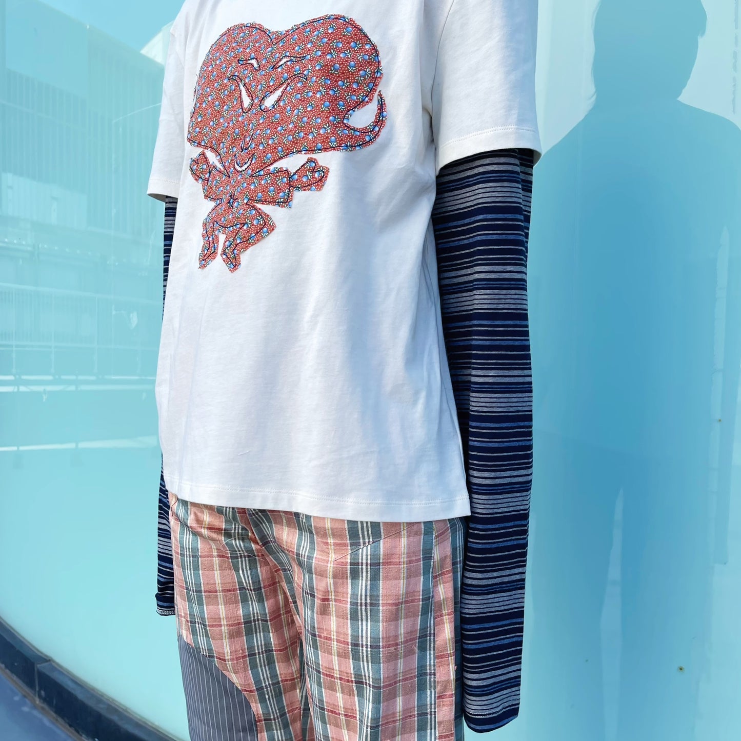 Cuore Double T-shirt / Cream / ハートダブルTシャツ