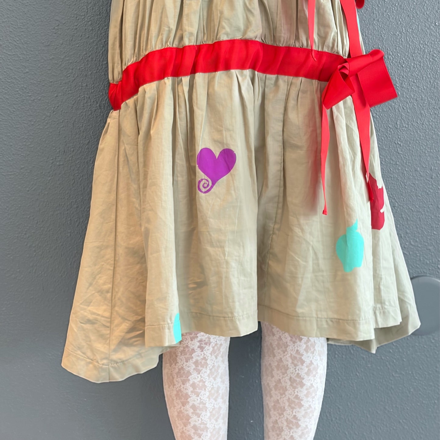 APPLE TIERED DROP WAIST SKIRT / APPLE / リボンティアードスカート