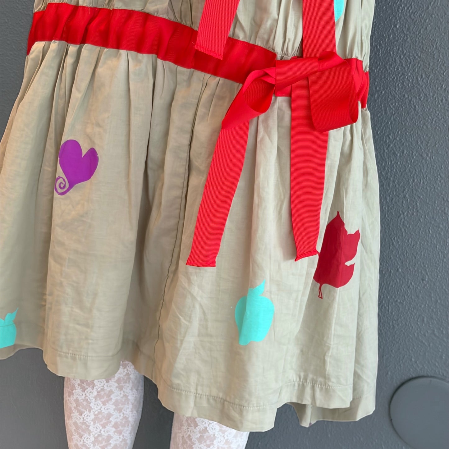 APPLE TIERED DROP WAIST SKIRT / APPLE / リボンティアードスカート