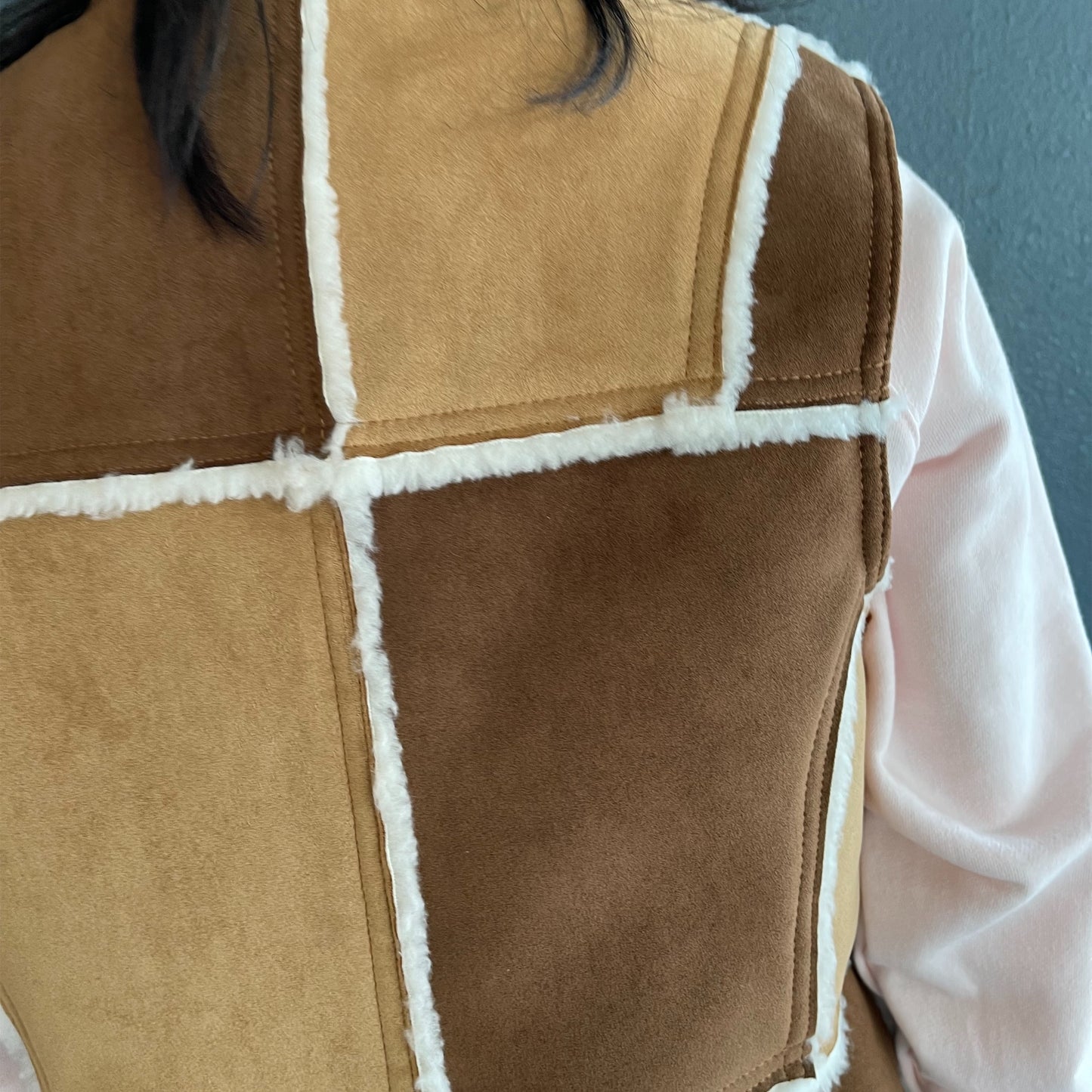 Suki sheepskin vest / Beige / シープスキンベスト