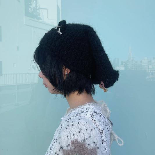 HEAD SCARFS / BLACK / ヘッドスカーフ