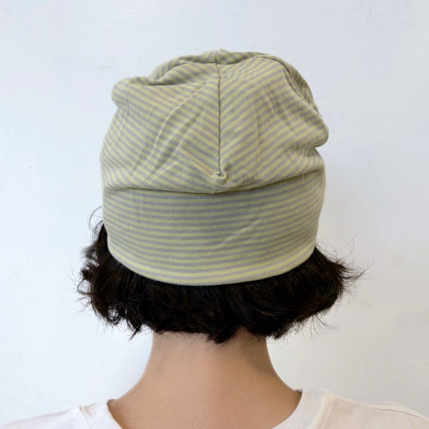 Spiral Trim Beanie / Green / ストライプビーニー