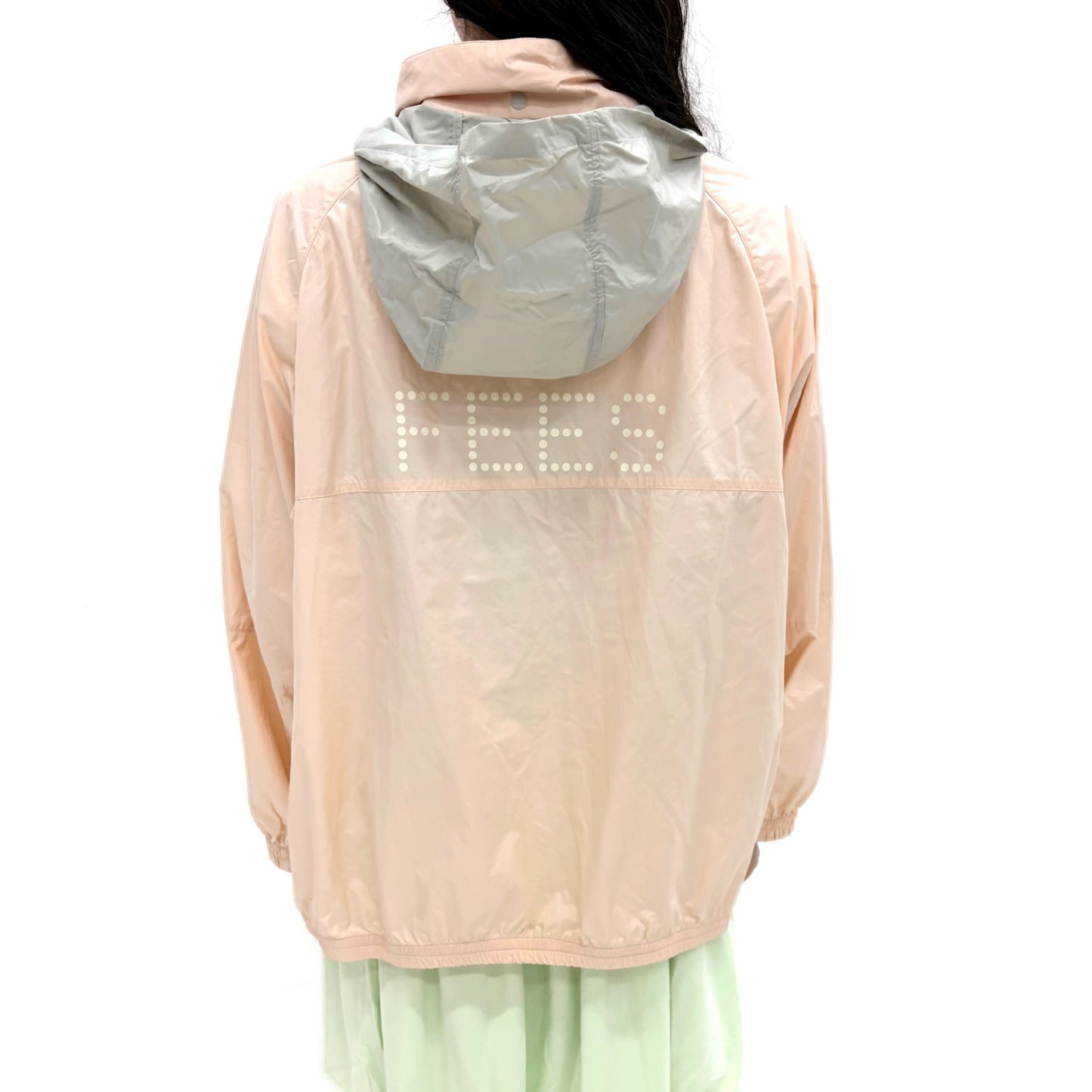 [F.E.E.S] color block windbreaker / apricot / ナイロンウィンドブレーカー