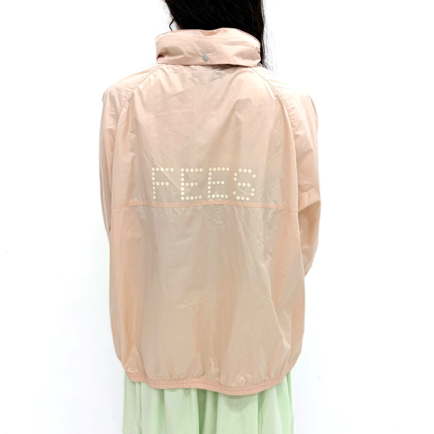 [F.E.E.S] color block windbreaker / apricot / ナイロンウィンドブレーカー