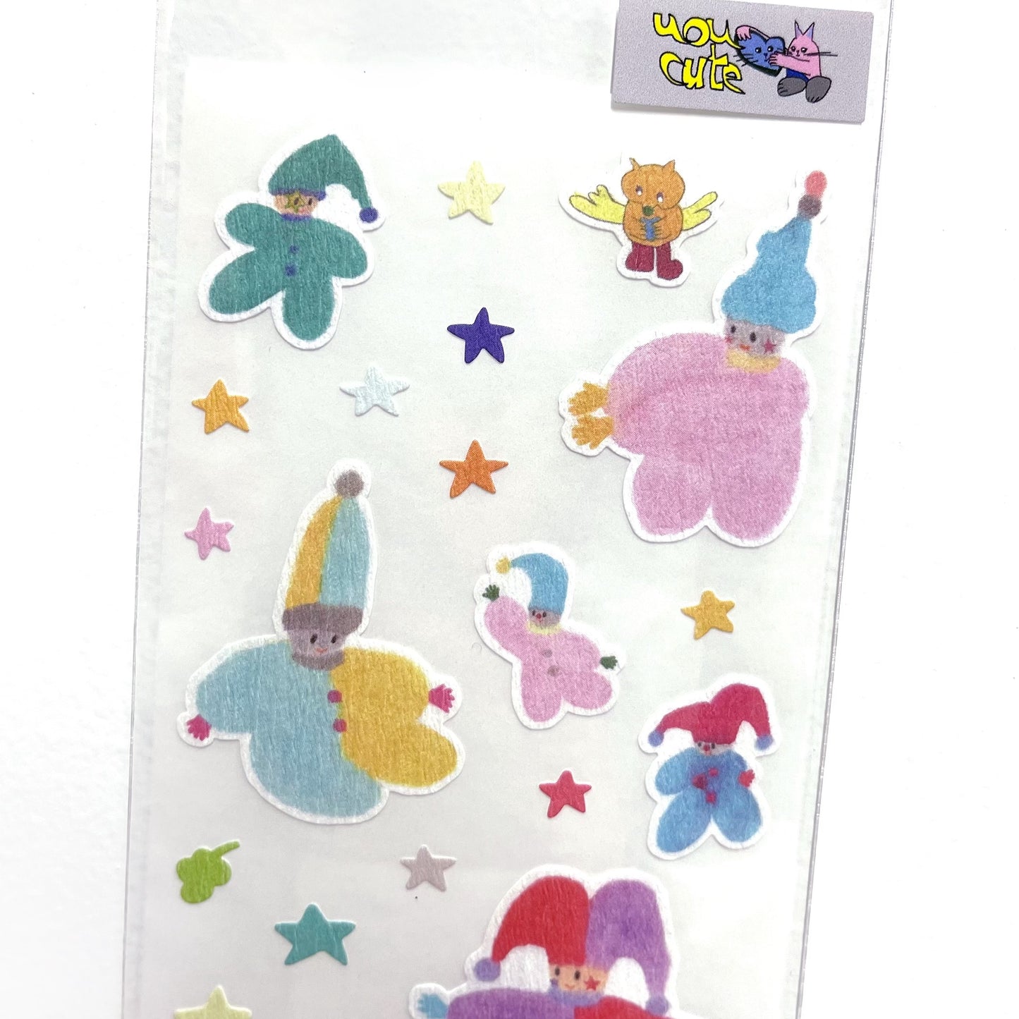 【uou_cute】Sticker- Magical Clowns / ステッカー
