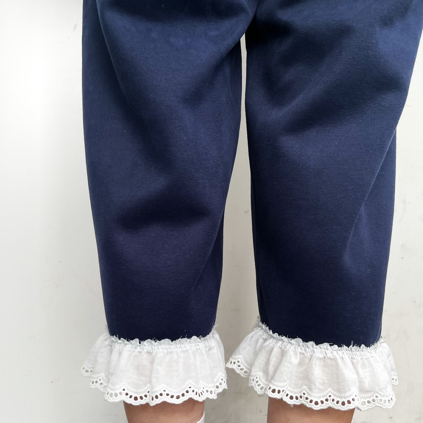 Patchy bunny sweatpants / Navy / ニットパッチスウェットパンツ