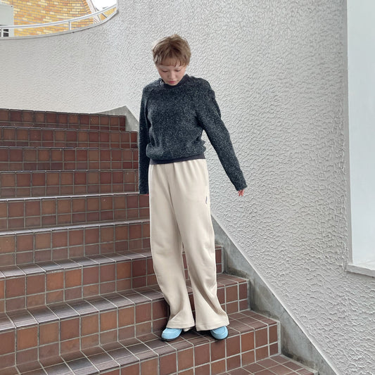 hanger trace knit pullover / dirk gray / ハンガートレーストップ