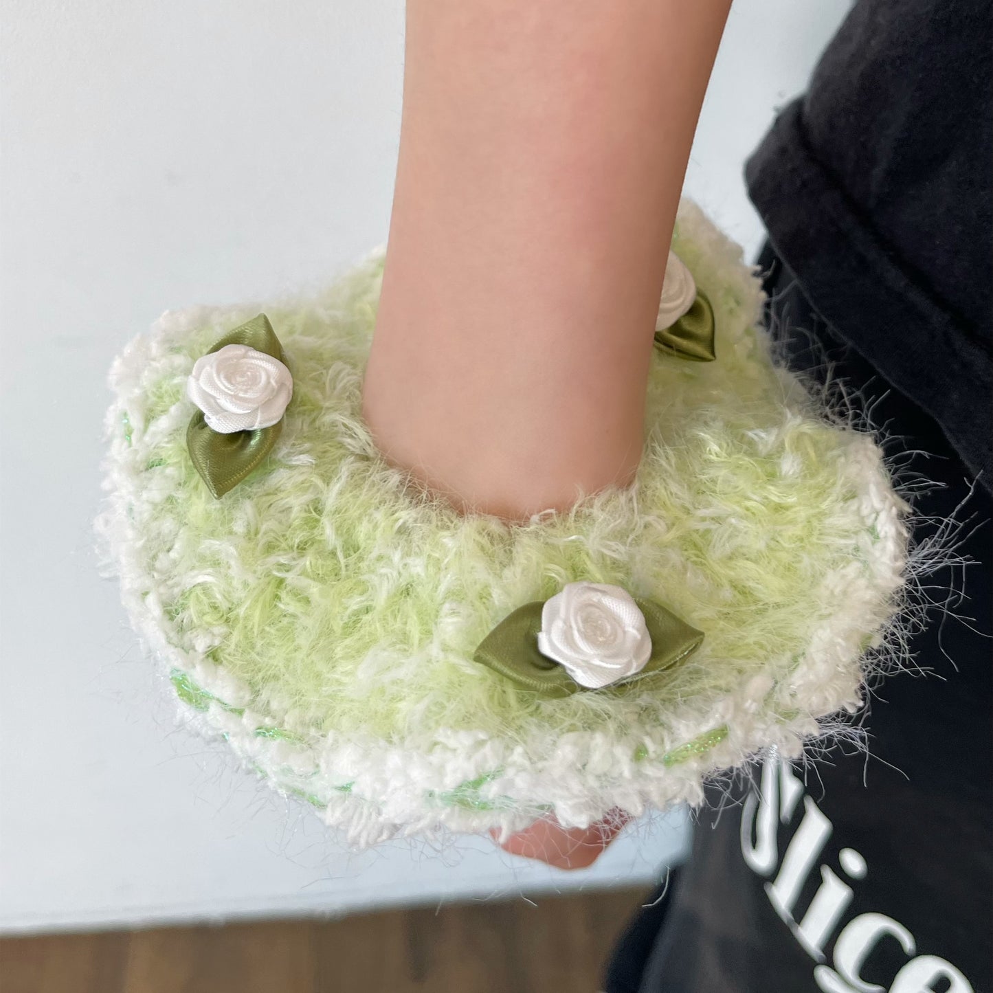 Knitted scrunchy / Green / ニットシュシュ