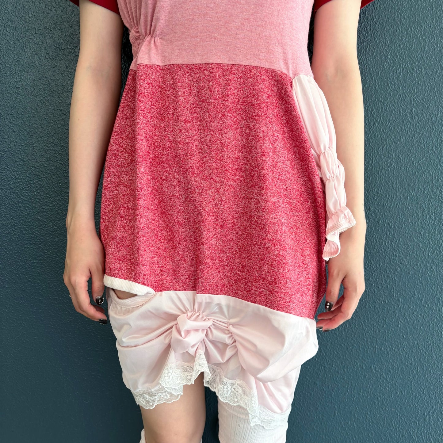 matane dress / Red,pink / Tシャツドレス