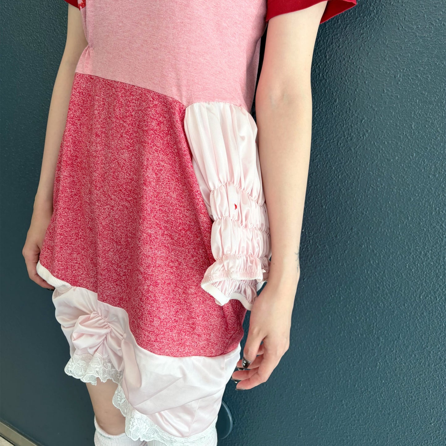 matane dress / Red,pink / Tシャツドレス