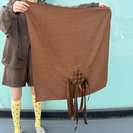 Ribbon Medley scarf / BROWN / リボンスカーフ