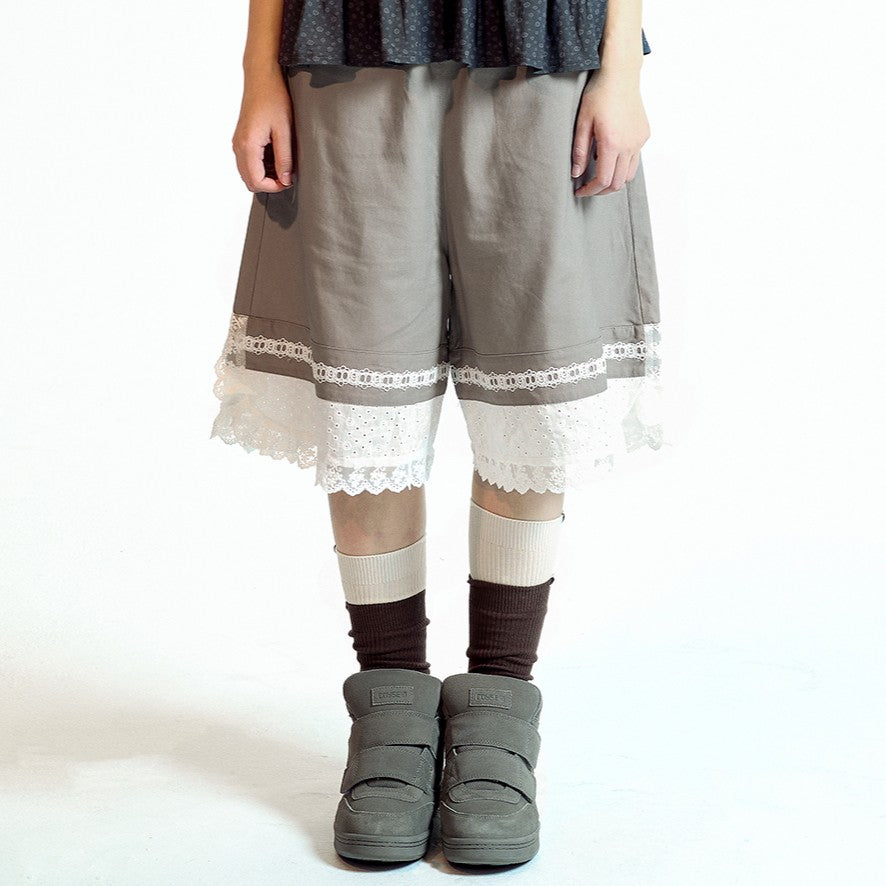 LACE SHORTS /  COCOA / レースショーツ