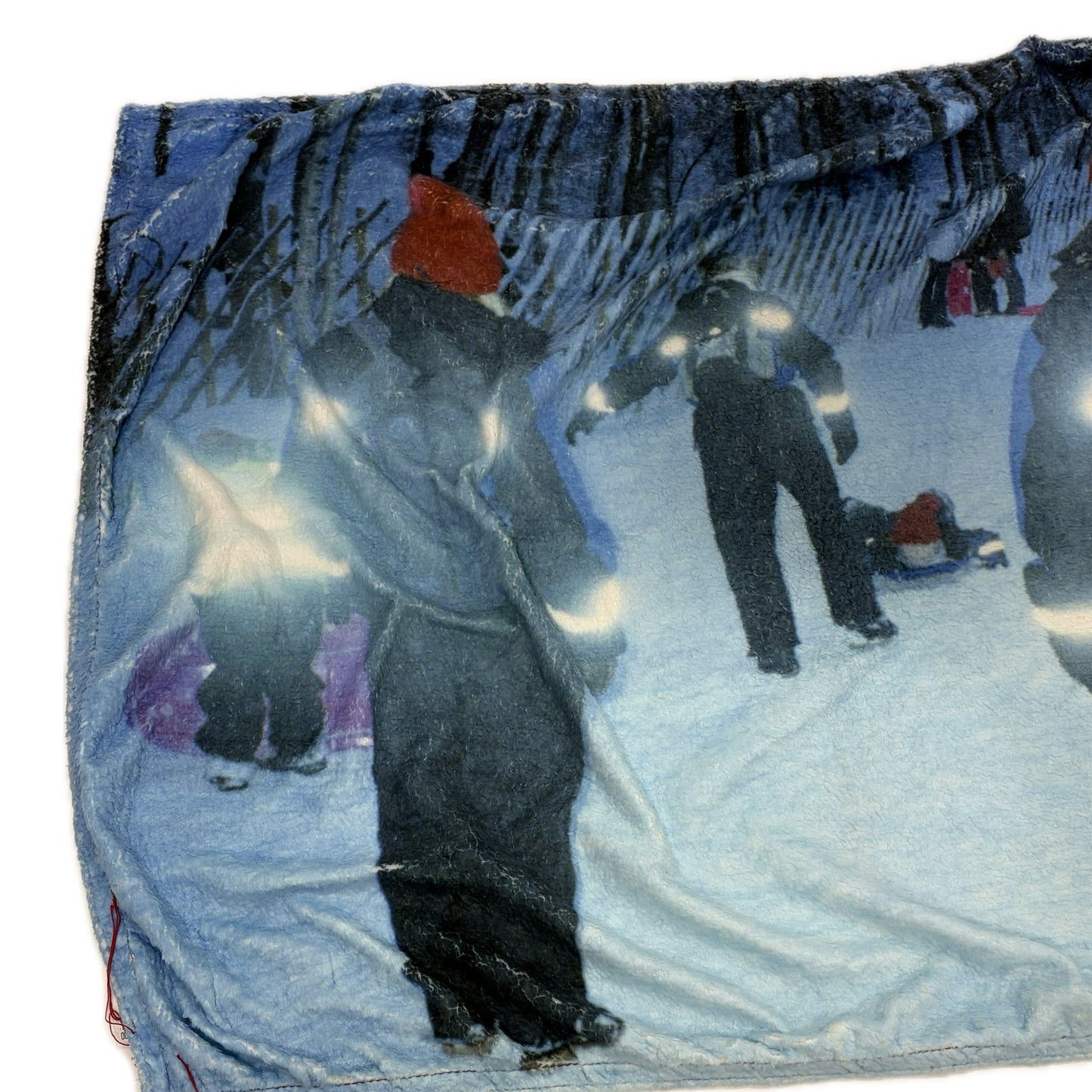 print boa blanket / snow / プリントボアブランケット
