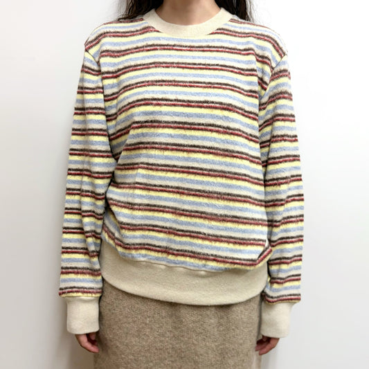 pillings stripes / yellow / ピリングスストライプセーター