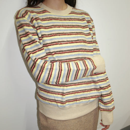 pillings stripes / yellow / ピリングスストライプセーター