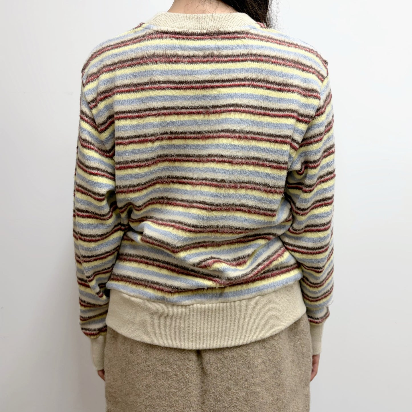 pillings stripes / yellow / ピリングスストライプセーター
