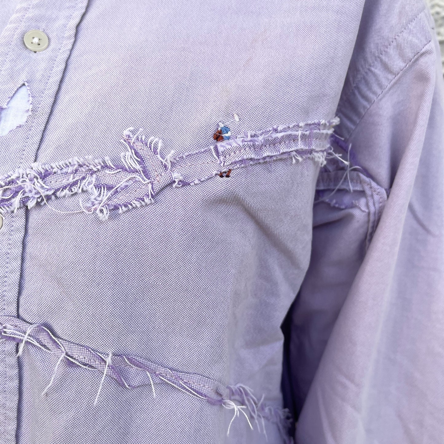 【TONII MONDO】-die flower shirt / Purple / ダイフラワーシャツ