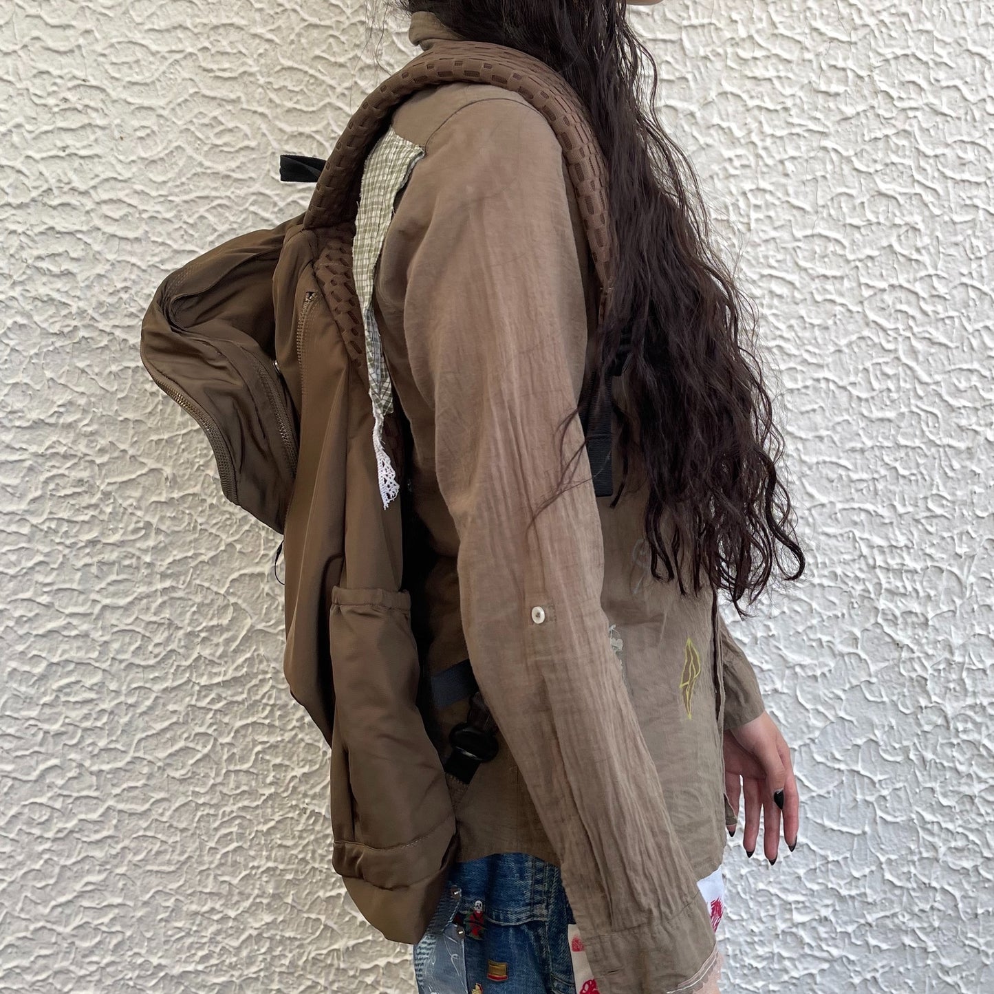 TWISTED BACK PACK / BROWN / ツイストバックパック