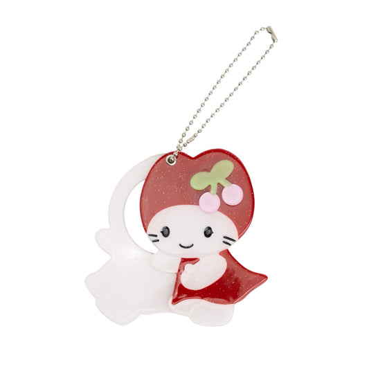 [X YOUNGART] Fairy CHERRY PET Mirror Key Ring / ミラーキーリング