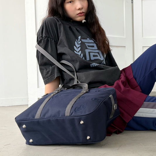ABANDONED SCHOOL BAG / NYLON NAVY / ショルダースクールバッグ