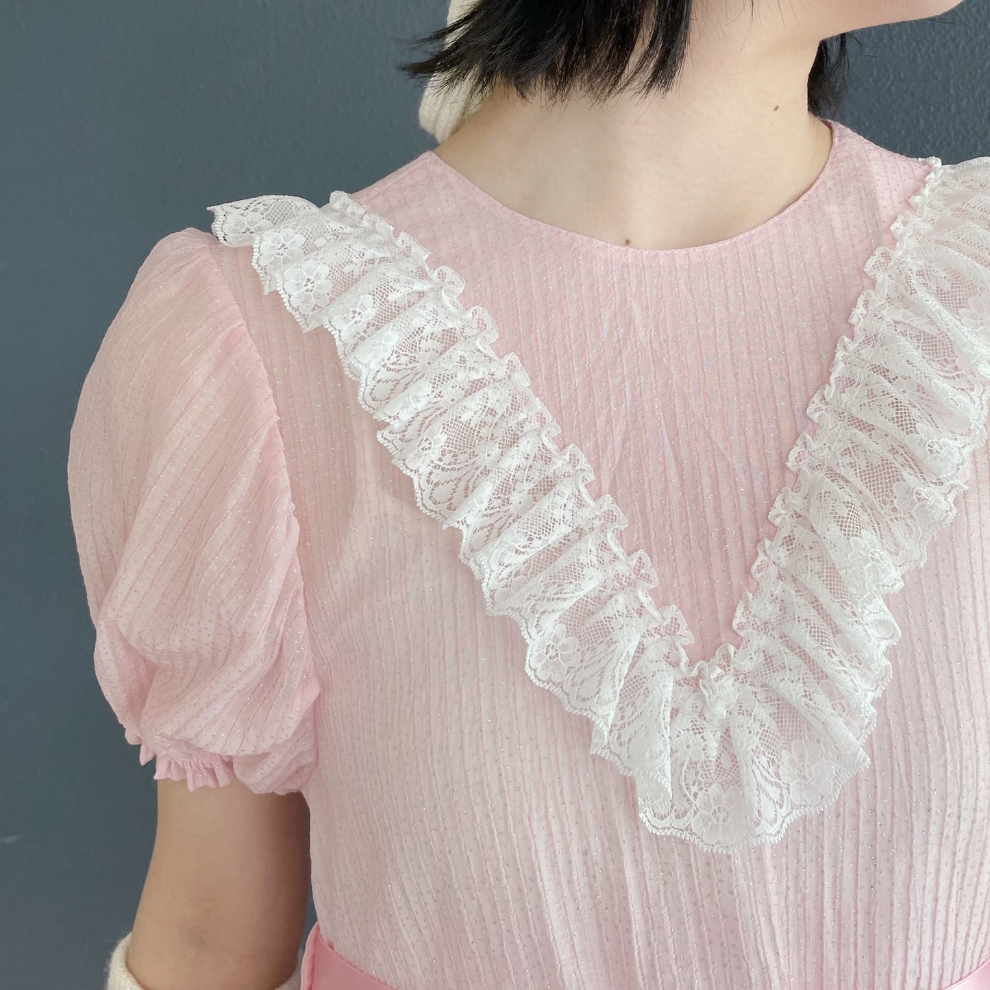 Organdy dress / Pink / オーガンジードレス