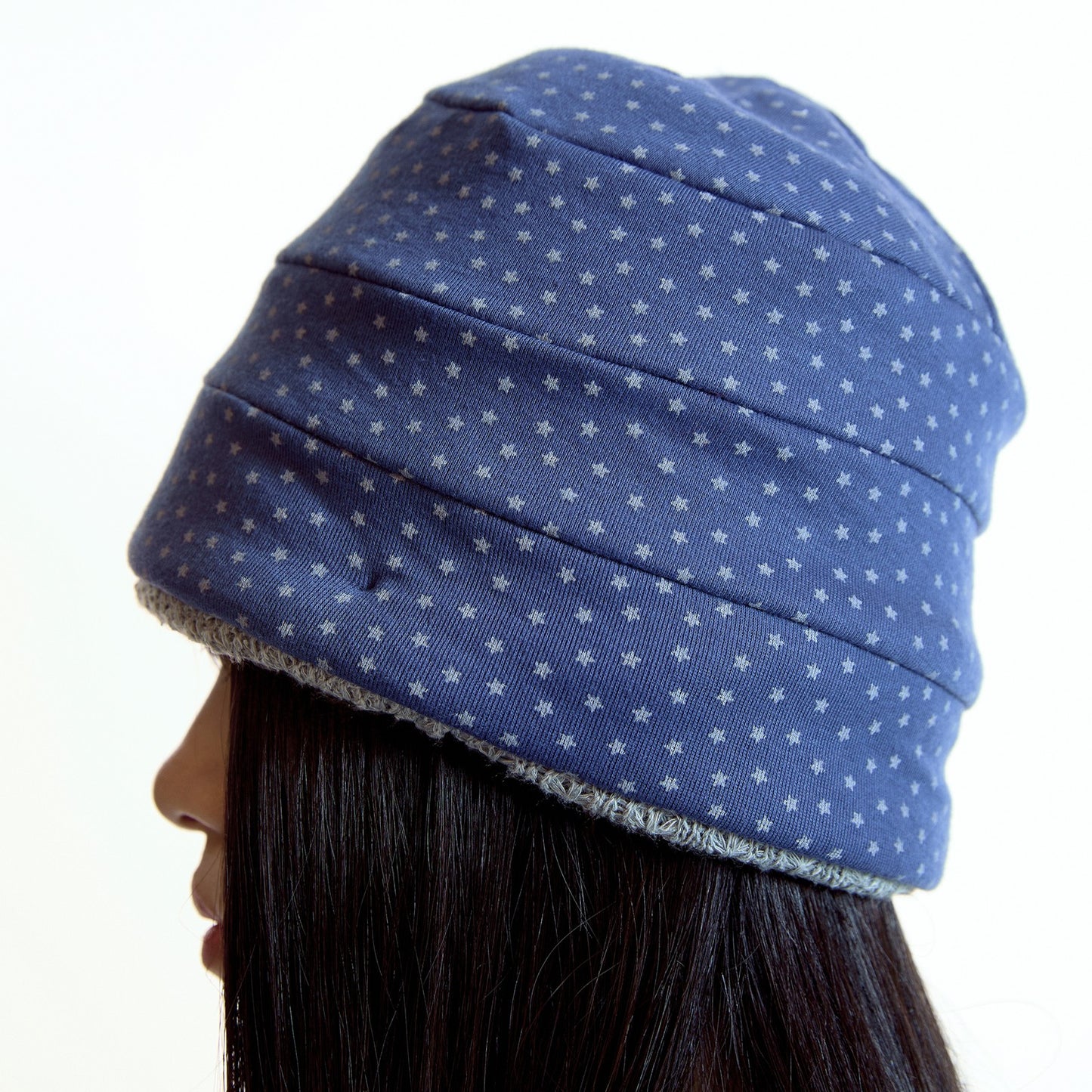 ROUGH STAR REVERSIBLE BEANIE / GREY / リバーシブルビーニー
