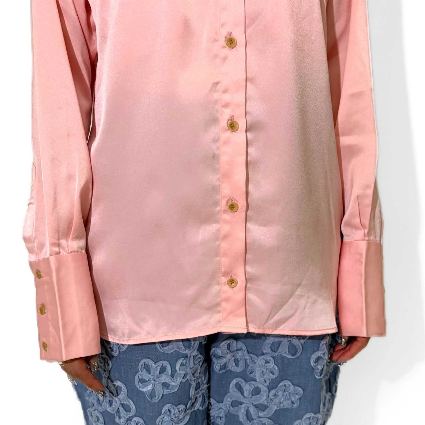 BACK OPEN WESTERN SHIRT / PINK / ウエスタンシャツ